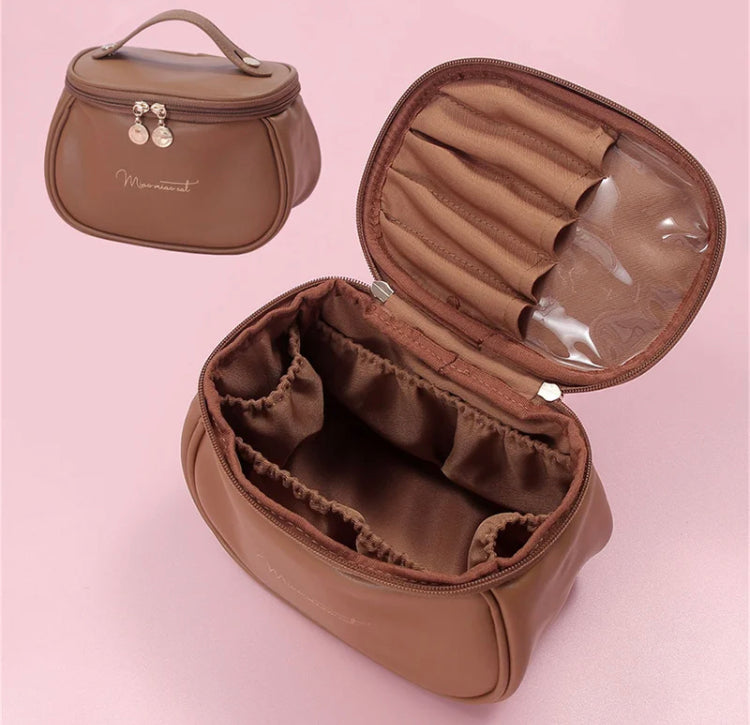 PU Leather Makeup Cosmetics Bag Imported High Quality