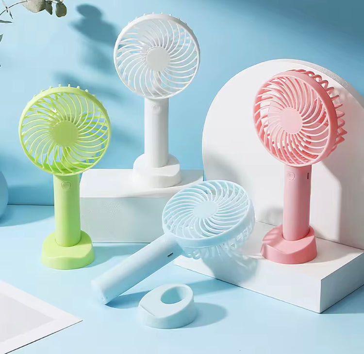 Mini Portable Rechargeable Handheld Fan with Stand