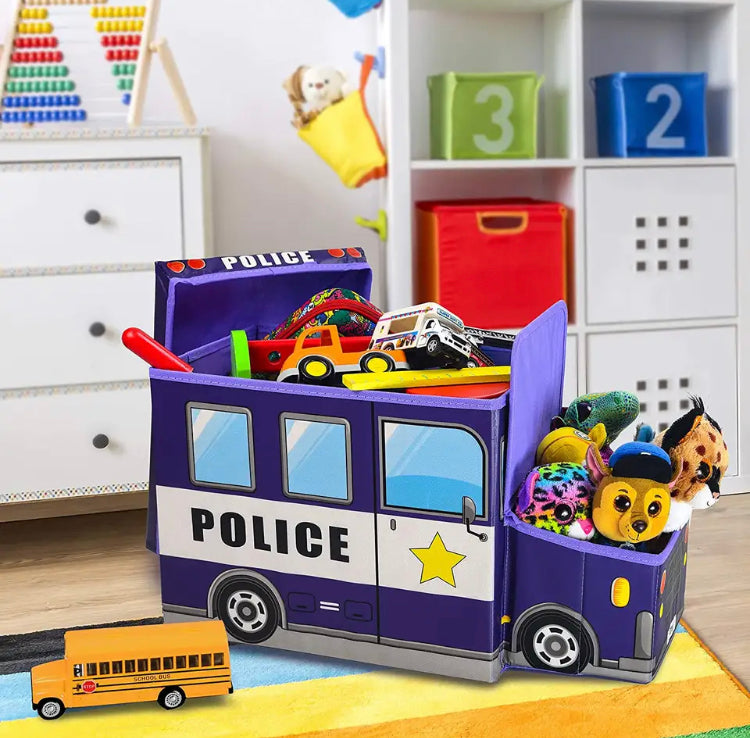 Bus Shape Spacious Large Capacity Storage Box for Kids Multipurpose