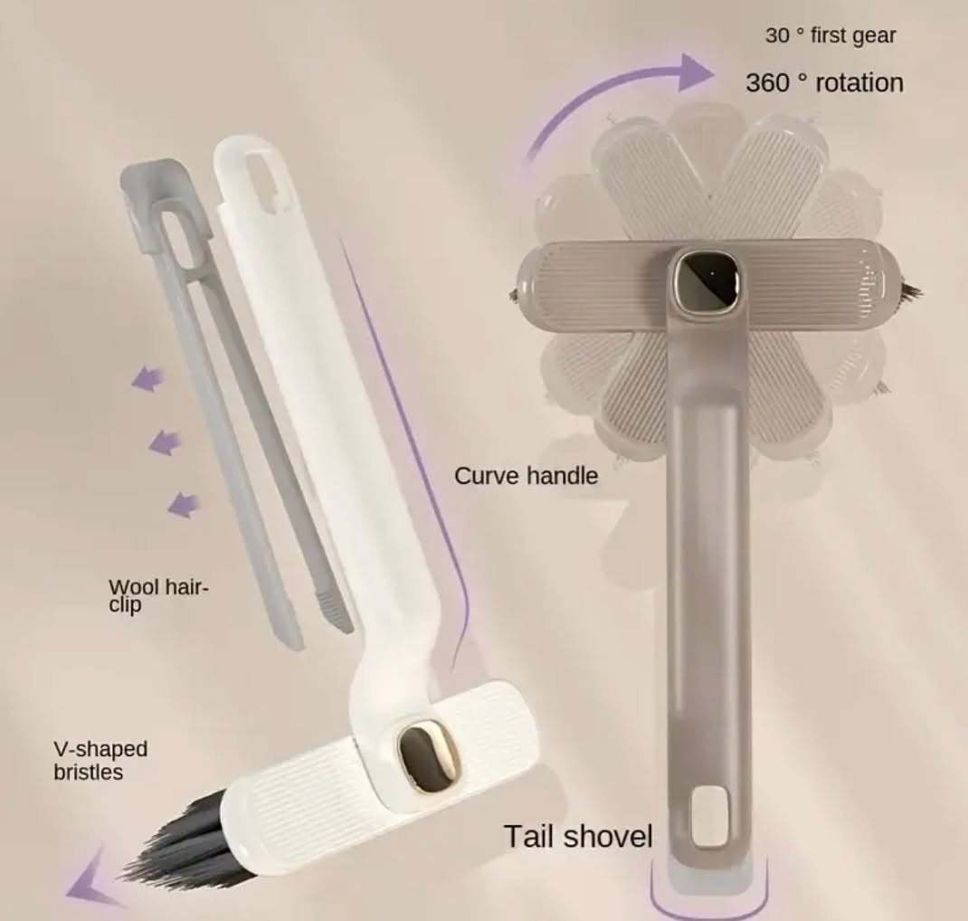 Rotating Bathroom Floor Cleaning Brush Multipurpose