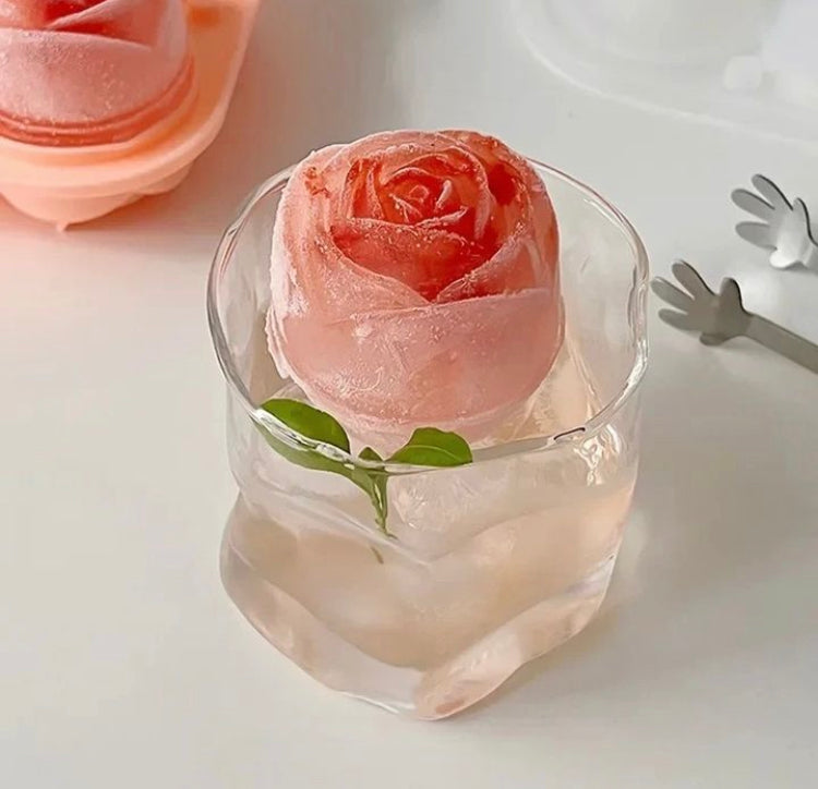 3D Rose Silicone Ice mould with Lid