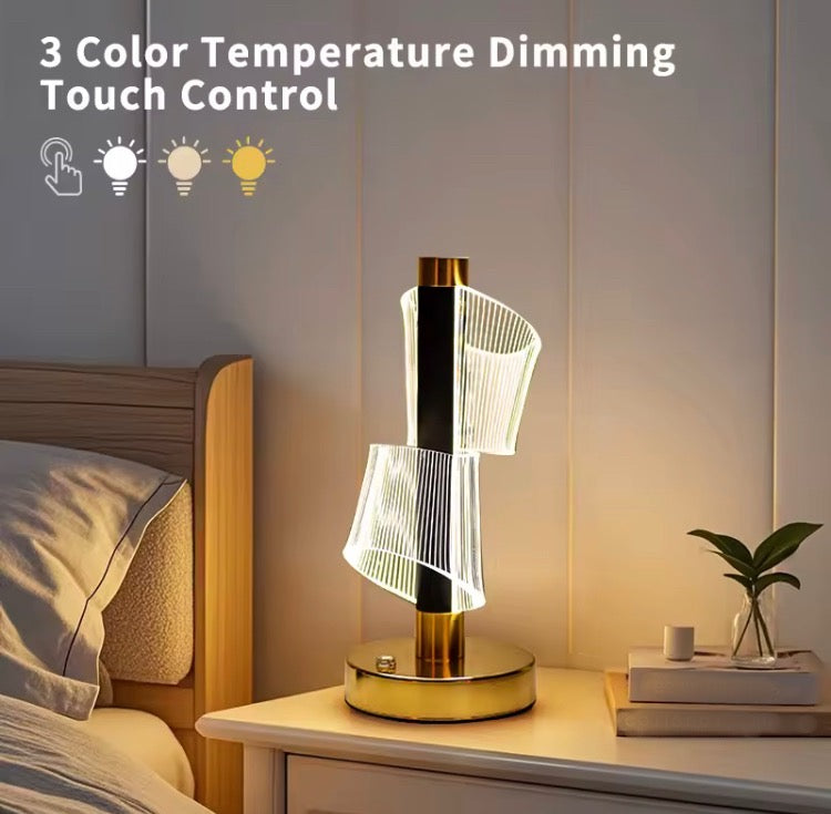 Metal Rechargeable Lamp with Three Modes of Light