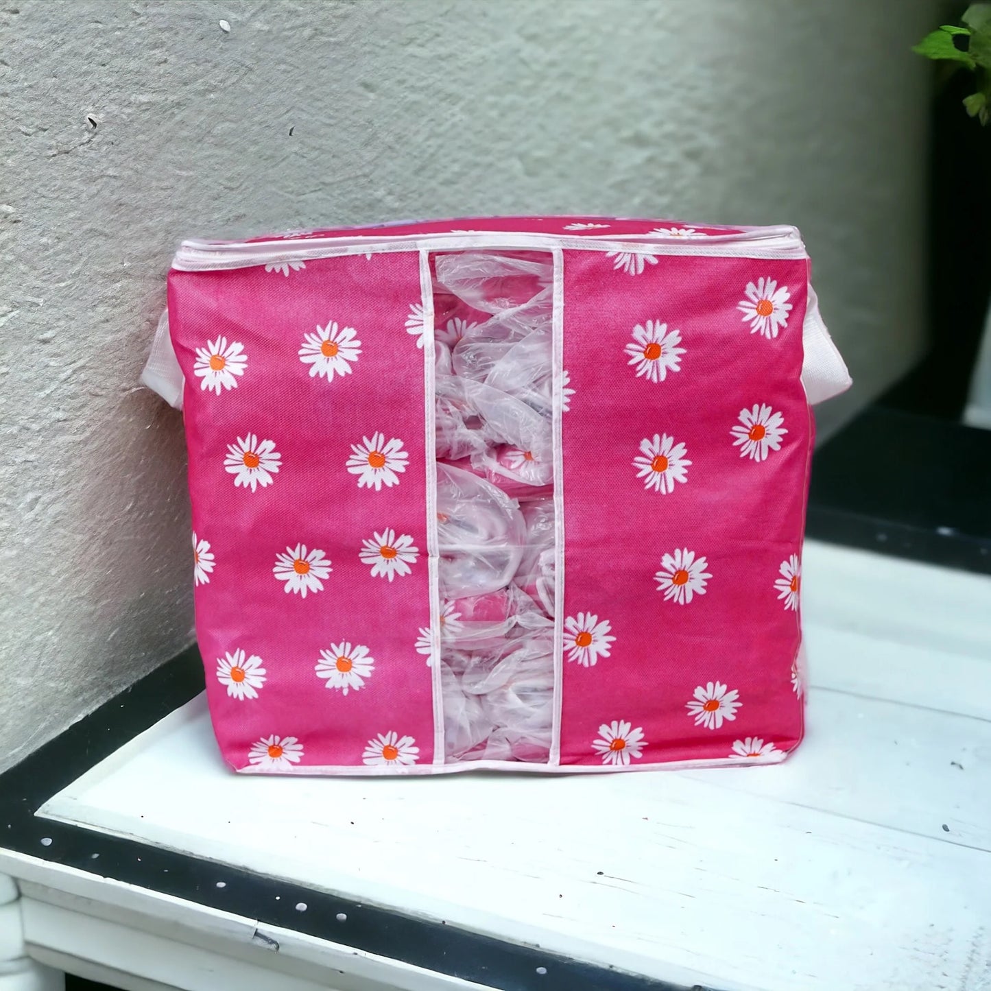 Large Capacity Floral Printed Storage Bags