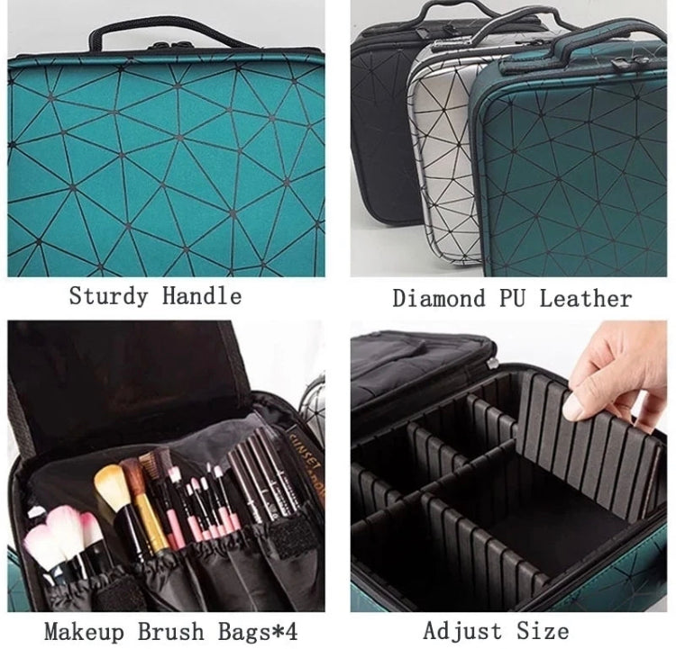 Professional PU Leather Makeup Cosmetics Case