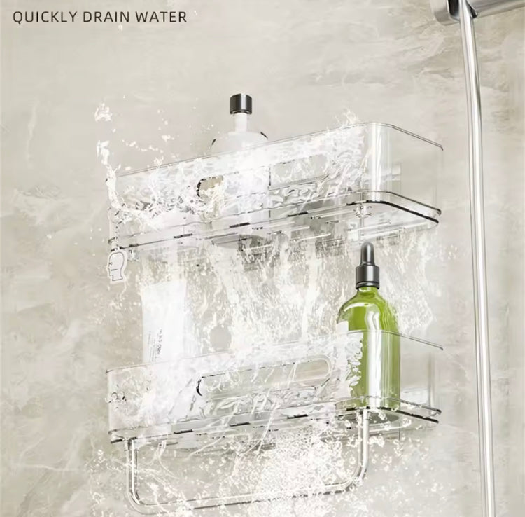 Wall Mounted Drainage Household Organizer with Towel Rack
