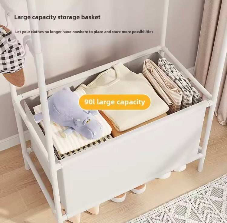 2 in 1 Clothes & Shoe Rack with Dustproof Curtains