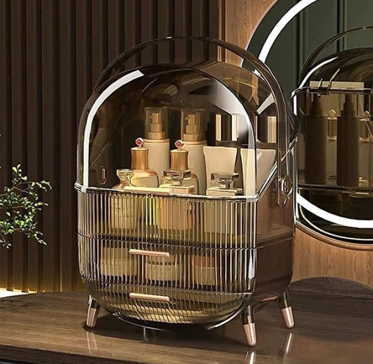 Large Capacity Transparent Acrylic Cosmetics Makeup Organizer