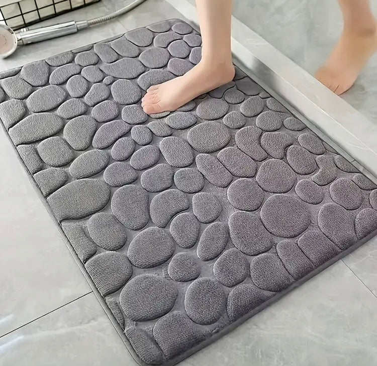 Anti-Slip Super Soft Geometric Stone Pattern Super Absorbent Matt