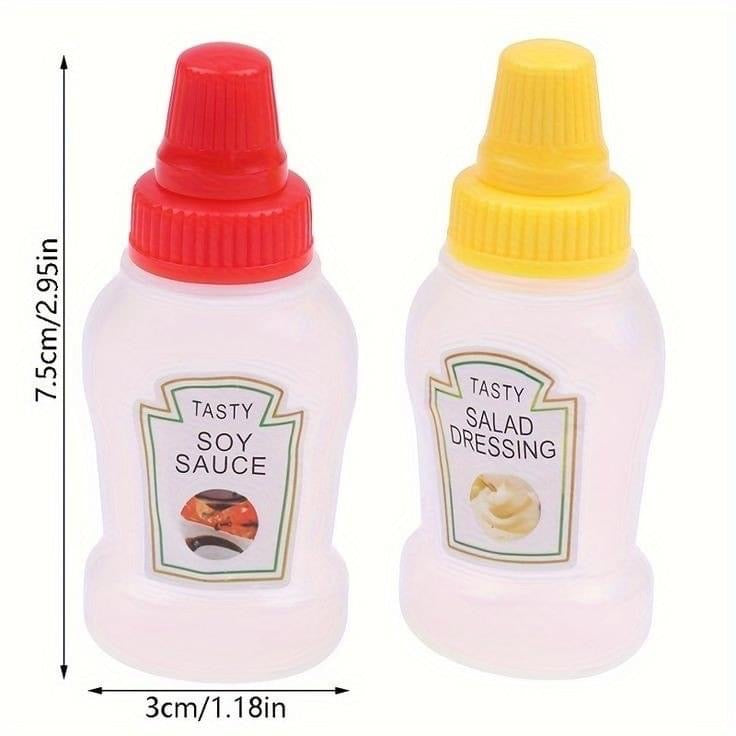 Pack of 2 Portable Ketchup & Sauces Bottle