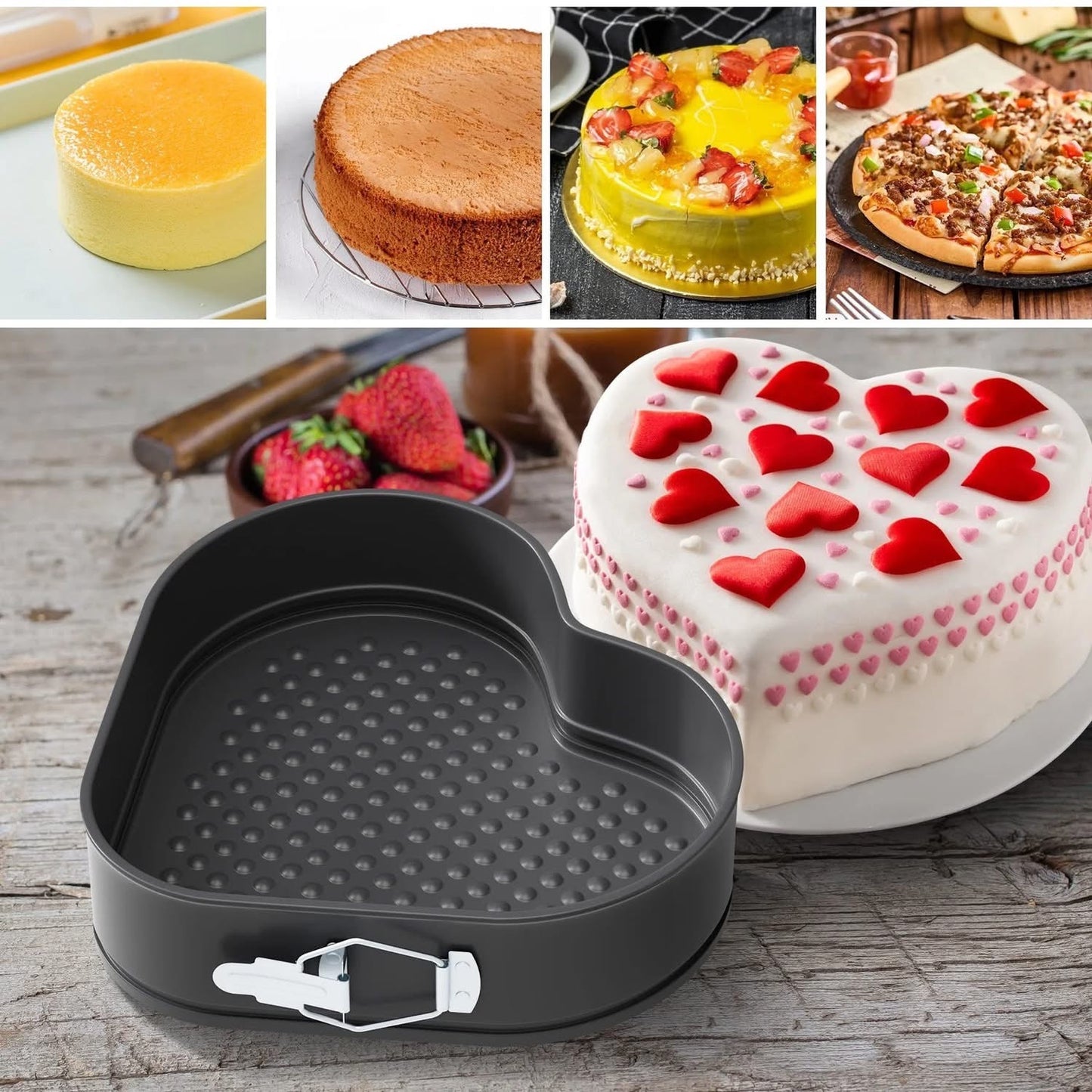 3 Pcs Set of Non-Stick Cake Moulds