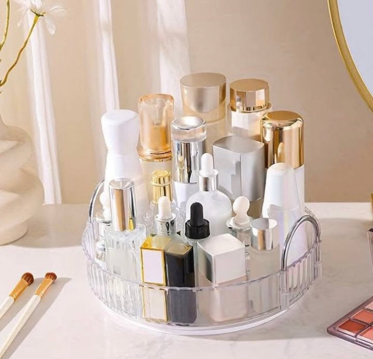 360 Rotating Cosmetics Makeup Perfumes Vanity Tray