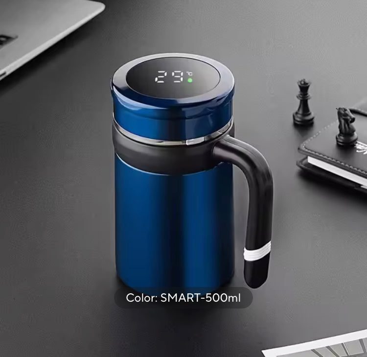 500ml Stainless Steel Insulated Mug with Temperature Display