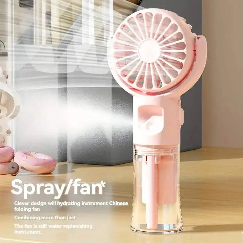 Portable Rechargeable Handheld Humidifier Fan