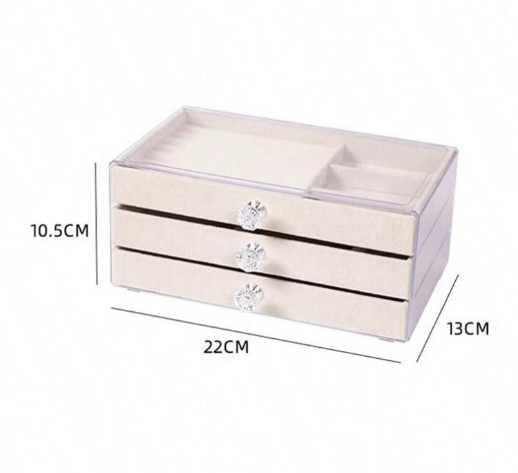 Large Capacity Three Layer Jewellery Organizer