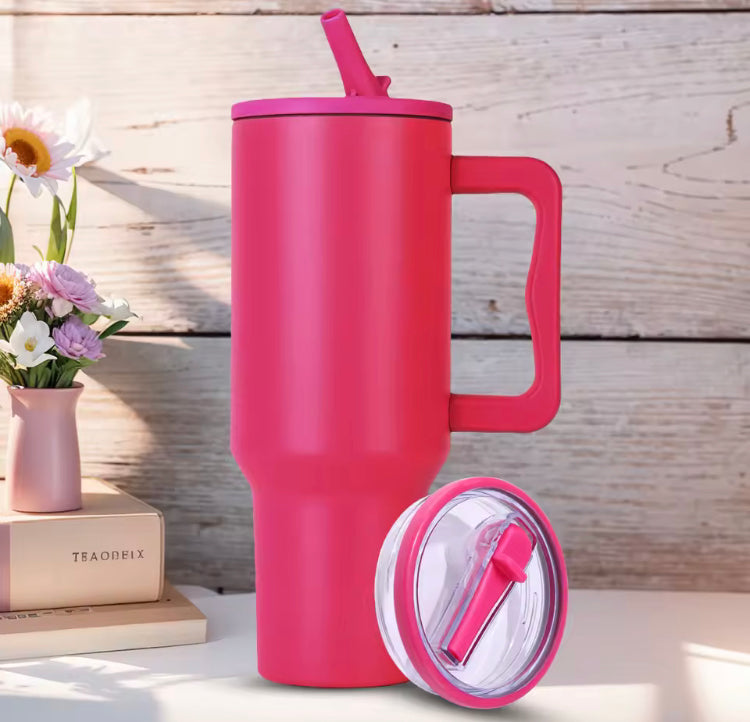 40oz Stainless Steel Tumbler Mug with Straw Lid