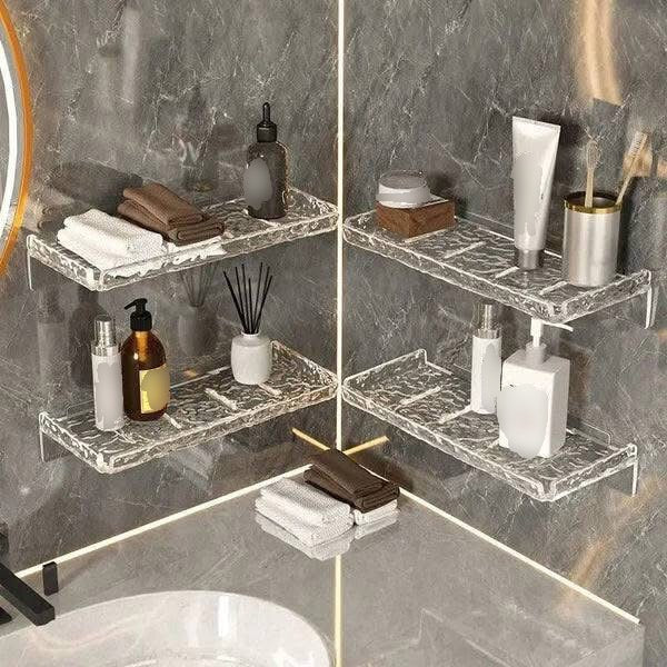 Wall-Mounted Multipurpose Acrylic Shelf Rack