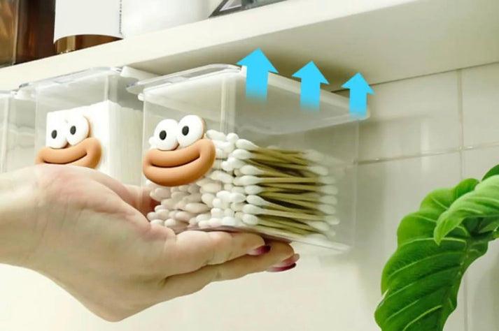 Wall Adhesive Smiley Face Organizer