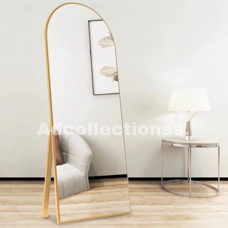 Aesthetic Long Length Gold Mirror