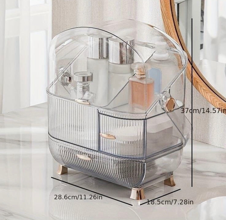 Large Capacity Transparent Acrylic Cosmetics Makeup Organizer