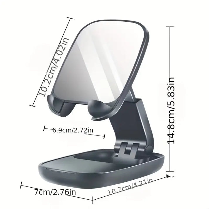 2 in 1 Heavy Quality Portable Mobile Stand & Makeup Mirror