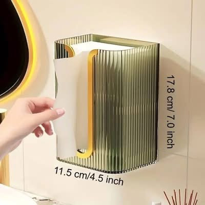 Wall Mounted Acrylic Tissue Box