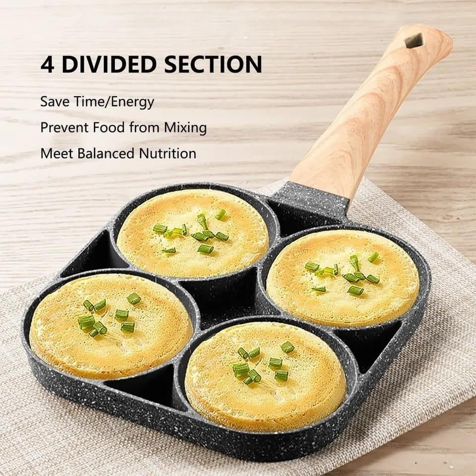 Non-stick four Portions Frying Pan