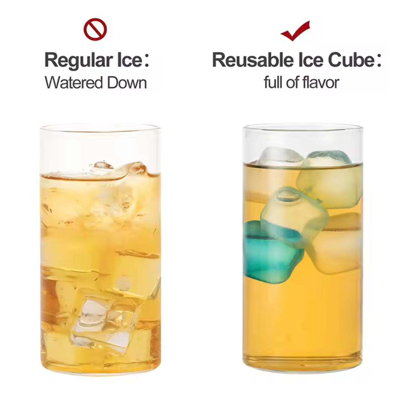 10 Pcs Reusable Ice Cubes