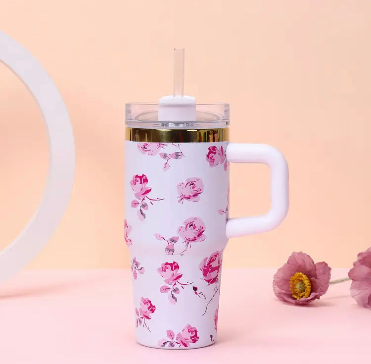 20oz Insulated Stainless Steel Tumbler with Straw