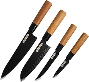 4 Pcs Zillinger Knife Set with Box Packaging
