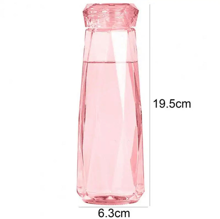 410ml Diamond Glass Water Bottle