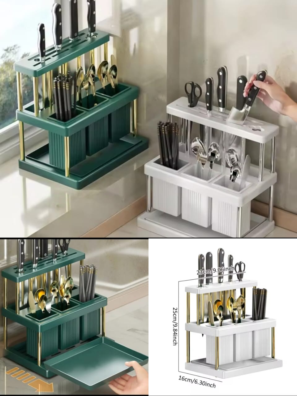 Large Capacity Kitchen Cutlery Holder Premium Quality