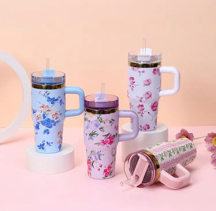 20oz Insulated Stainless Steel Tumbler with Straw