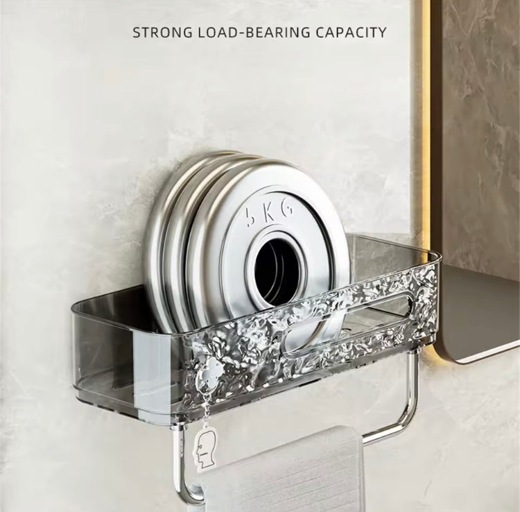 Wall Mounted Drainage Household Organizer with Towel Rack