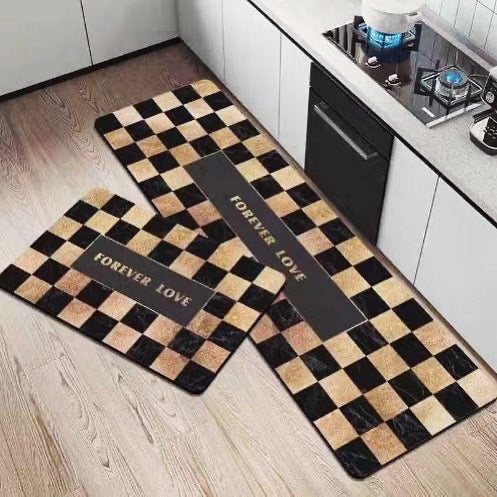 New 2 Pcs Set Non Slip Kitchen Floor Mat Carpet