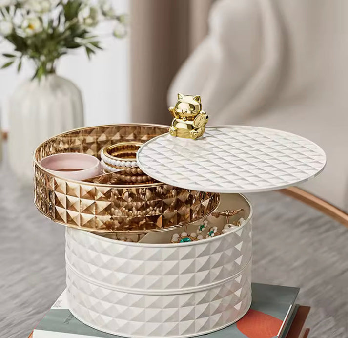 Luxury 4 Layers Rotating Jewellery Organizer