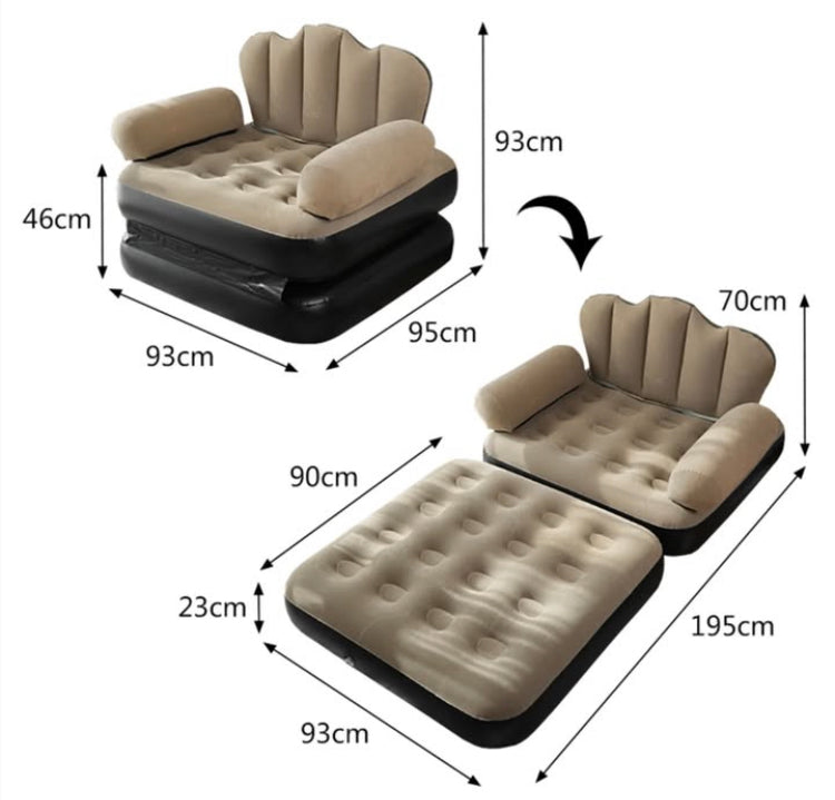 Multifunctional Foldable inflatable Sofa Bed