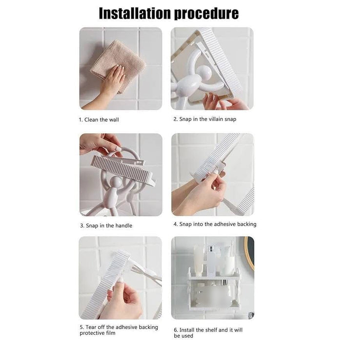 Double Layer Wall Mounted Shelf