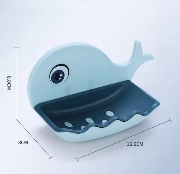 Double Layer Whale Shape Soap Box with Drainage Holes