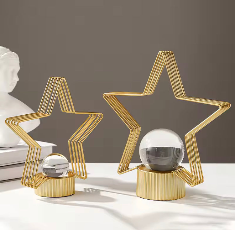 Star Metal Ornament for Home Decoration