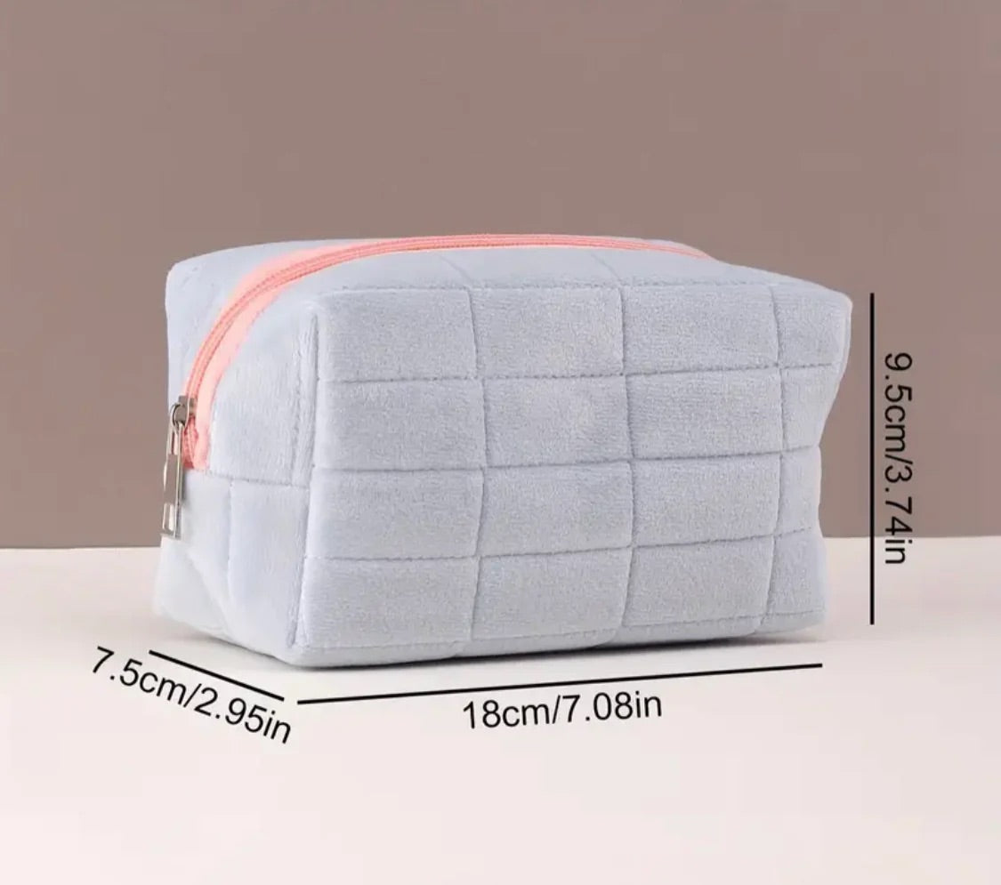 Large Capacity Soft Plush Makeup Bag