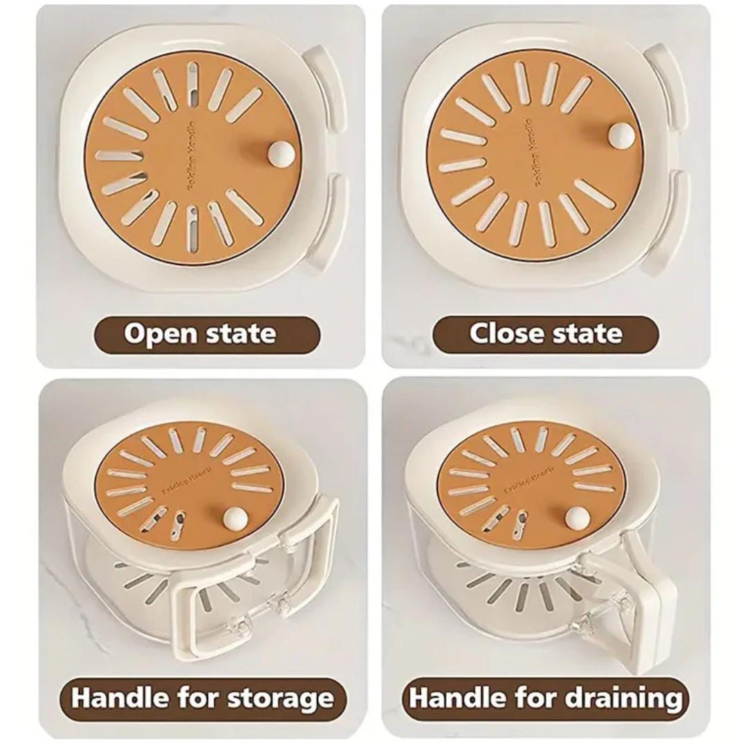 2 in 1 Acrylic Fruit Strainer & Container With Lid