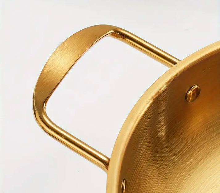 Gold Steel Ramen Bowls for Ramen Noodles / Serving Bowls