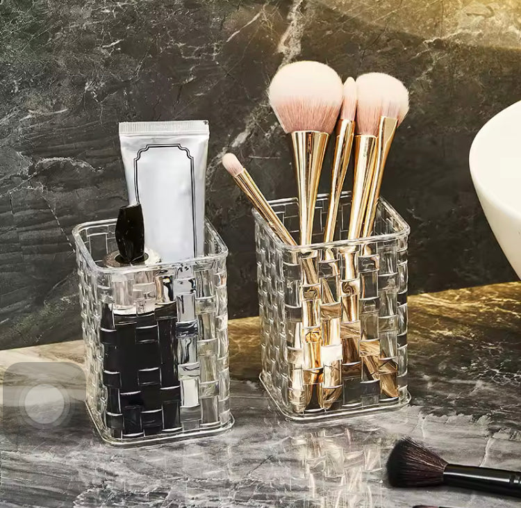 Luxury Acrylic Makeup Brushes / Multipurpose Holder