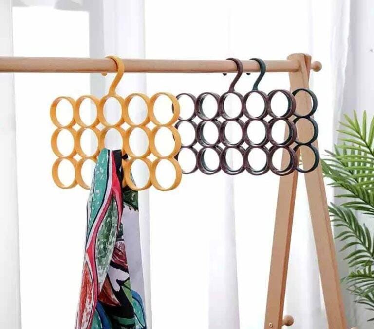 Multi-functional Scarf Storage Hanger With 15 Rings Circle Hanger Wardrobe Storage Hanger