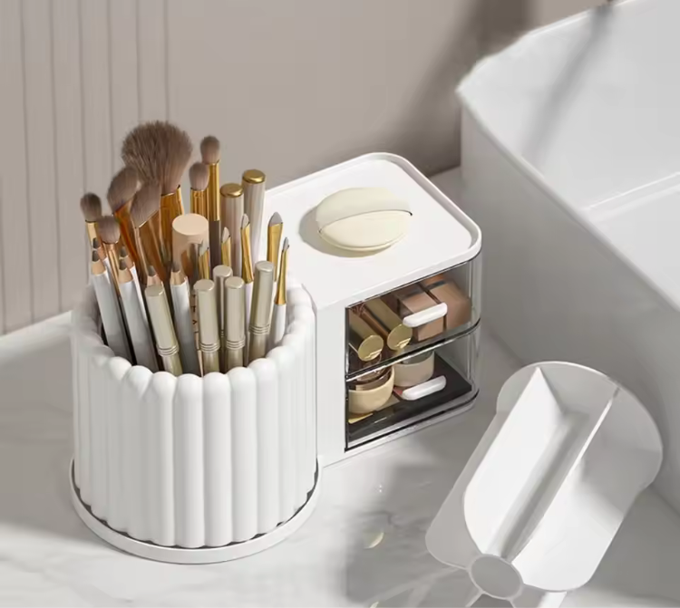 Large Capacity Rotating Drawer Storage Organizer