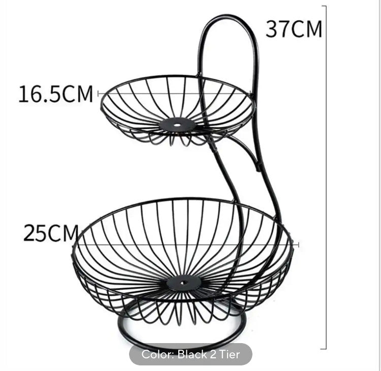 Modern Multilayer Fruit Basket Counter top Rack Organizer