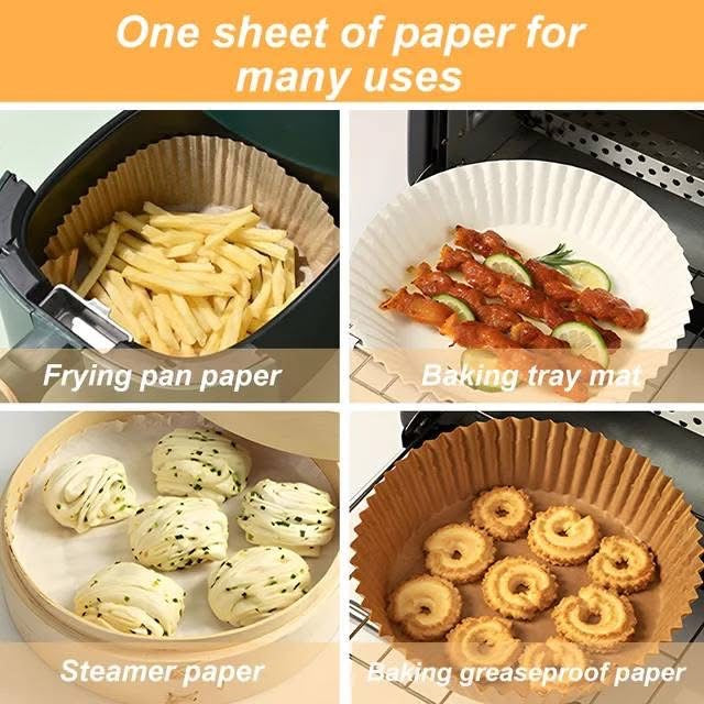 50 Pcs Non-Stick Air Fryer Disposable Sheets