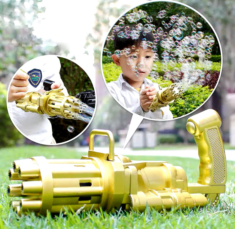 Automatic 8 Hole Design Bubble Gun for Kids