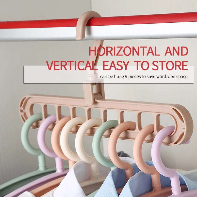 9 Holes Hanger for Clothes
