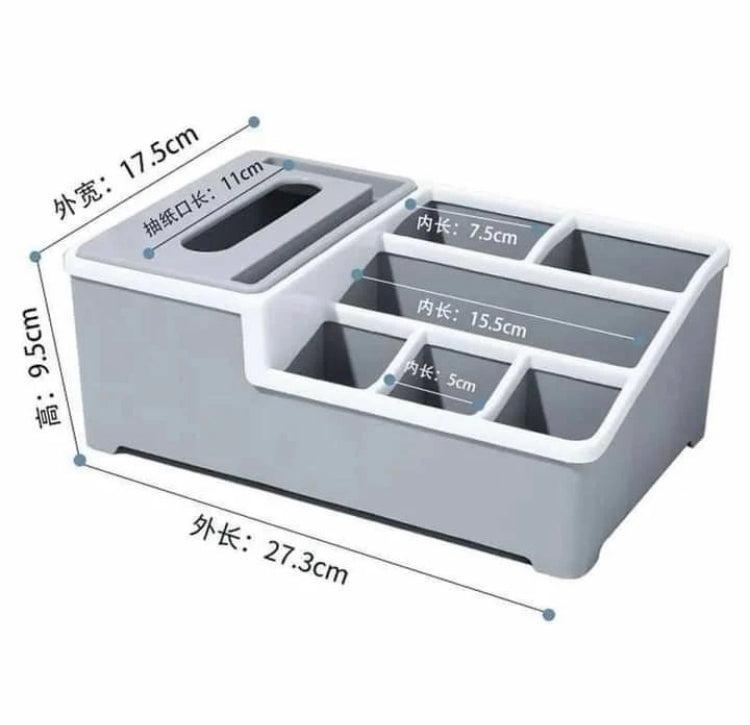Multifunctional 2 in 1 Tissue + Storage Box